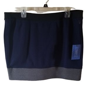 Simply Very Wang Navy and Gray Skirt Size XL NWT